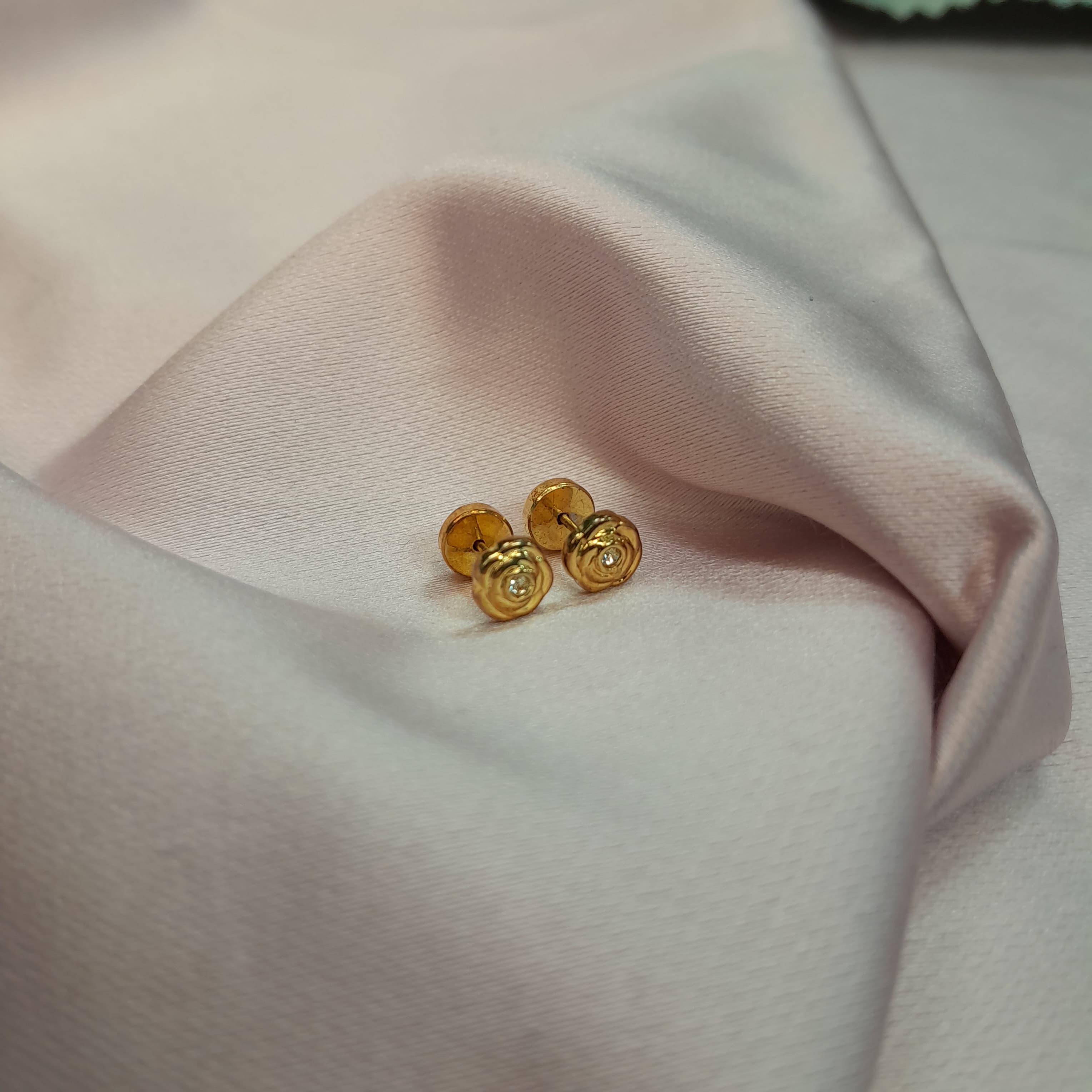 Aros Abridor Rosa - Aros Oro 18k