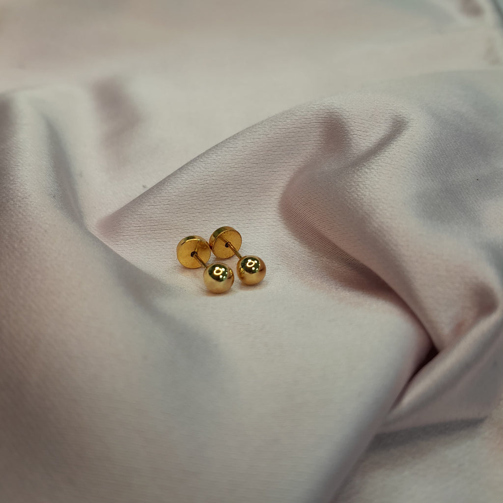 Aros abridor bolita - Oro Amarillo