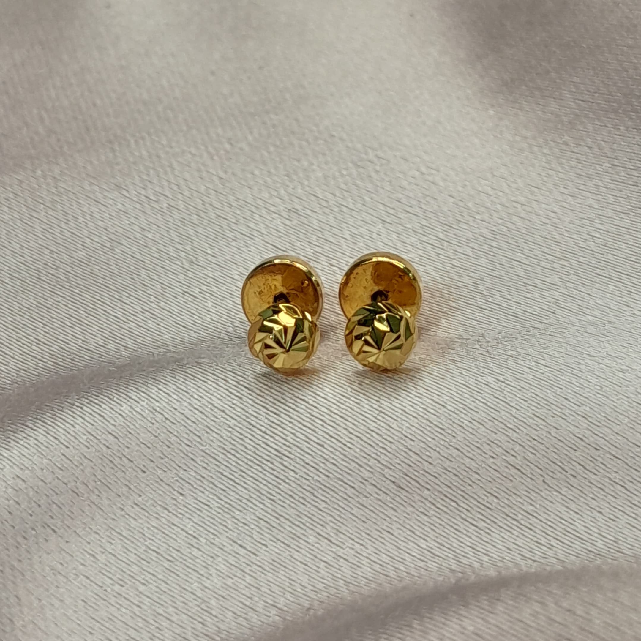 Aros Abridor Bolita de Fuego - Aros oro 18k