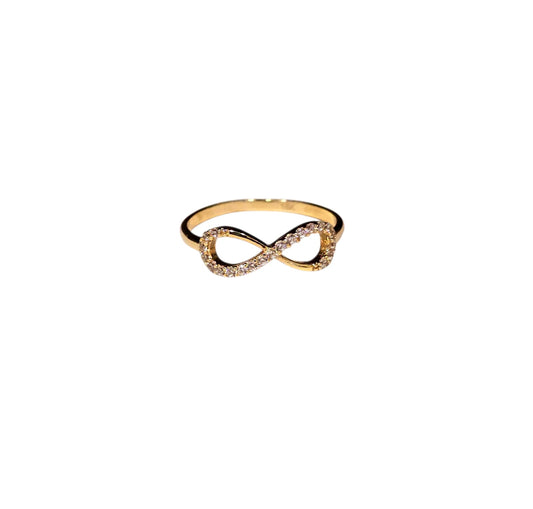 Anillo Oro 18 K  Infinito zirconia