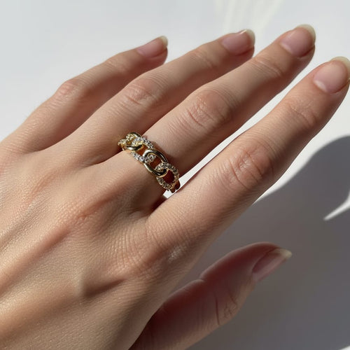 Anillo Cintia Cadena - Anillo Oro 18Kilates