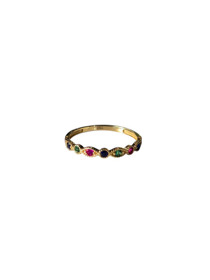 Anillo oro 18k Colores del mundo