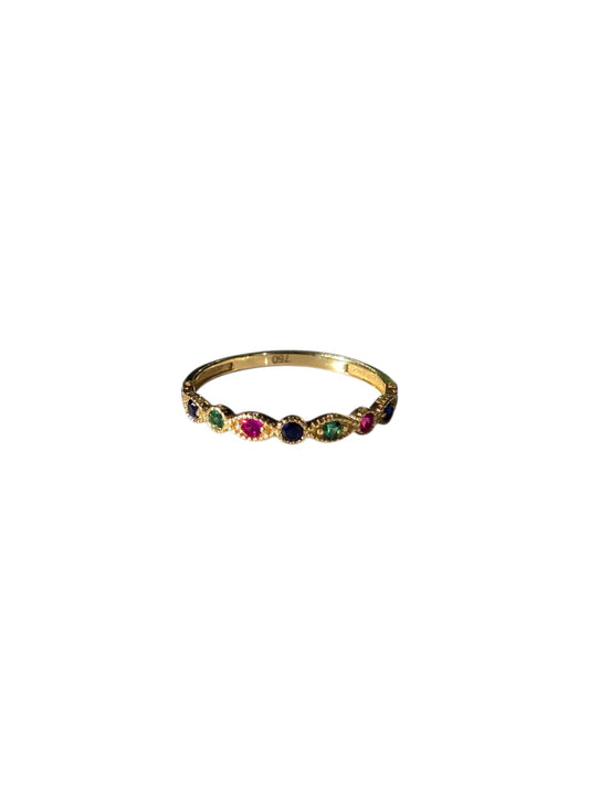 Anillo oro 18k Colores del mundo