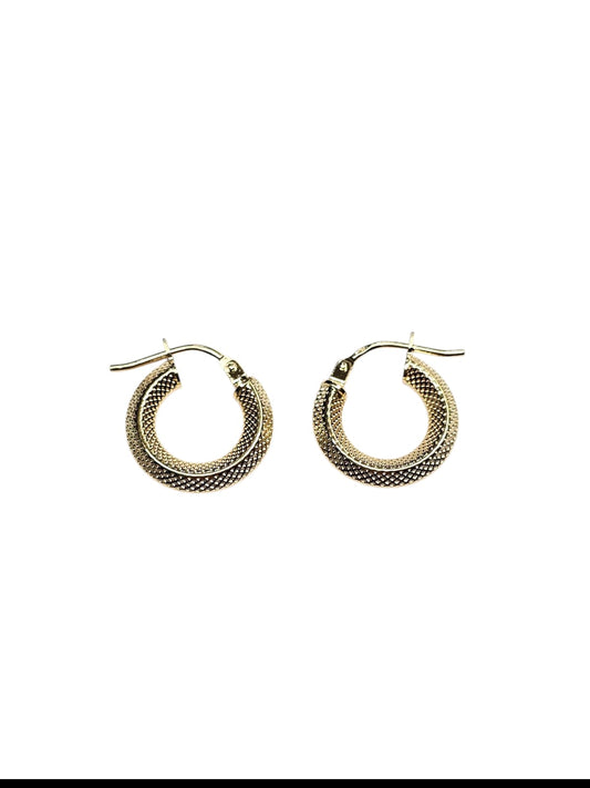 Aros Oro 18 kilates Argolla Textura