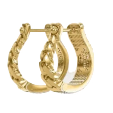 Aros Cubano - Oro Amarillo