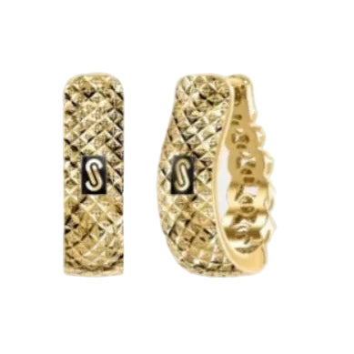 Aros Cubano - Oro Amarillo