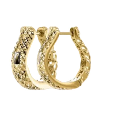 Aros Cubano - Oro Amarillo