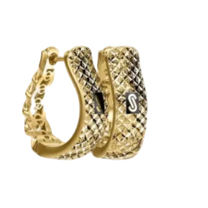 Aros Cubano - Oro Amarillo