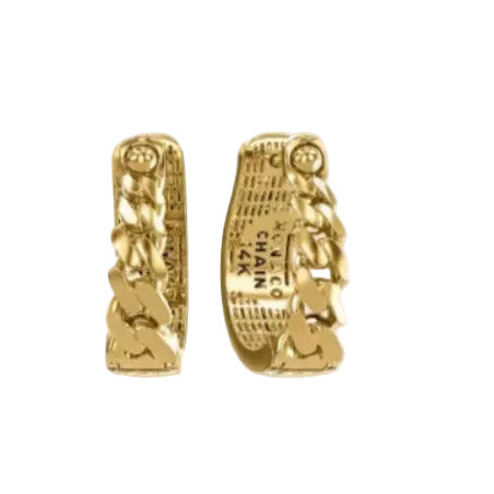 Aros Cubano - Oro Amarillo