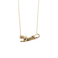 Collar Pantera esmaltada - Collar Oro italiano 18k