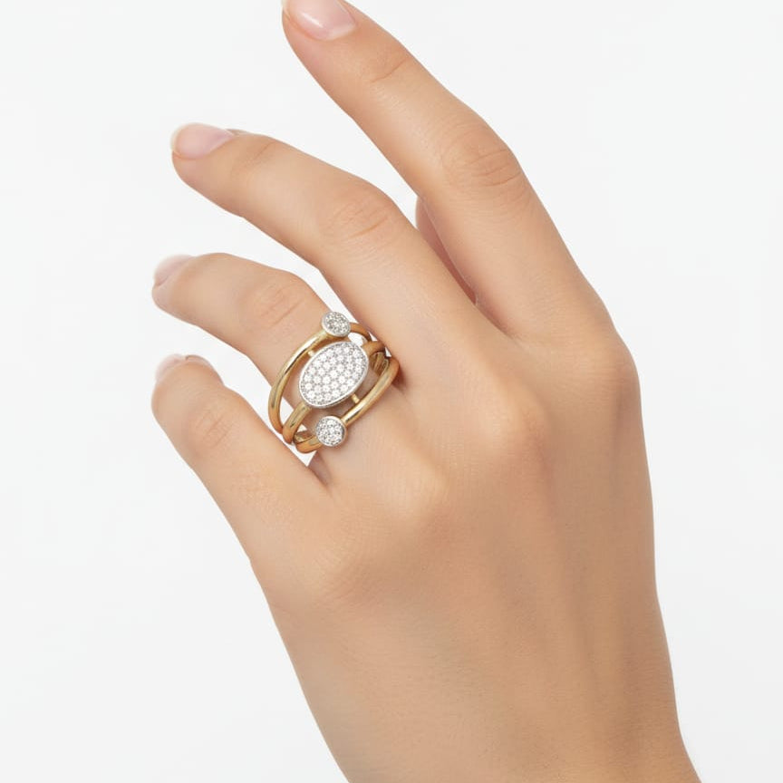 Anillo Terra  - Anillo Oro Italiano 18K