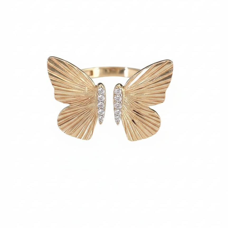 Anillo Farfalla - Anillo Oro italiano 18K