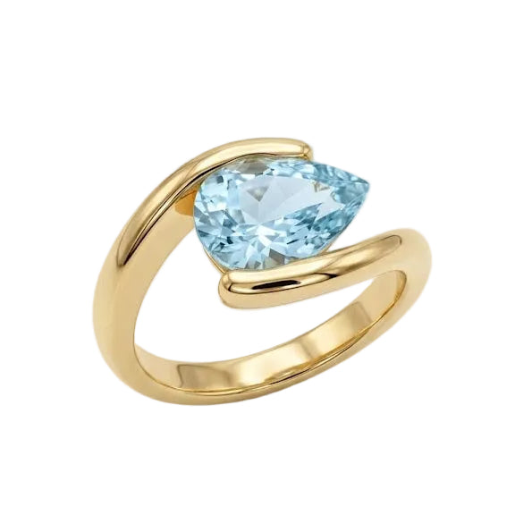 Anillo Gota de Luz - Anillo Oro 18k
