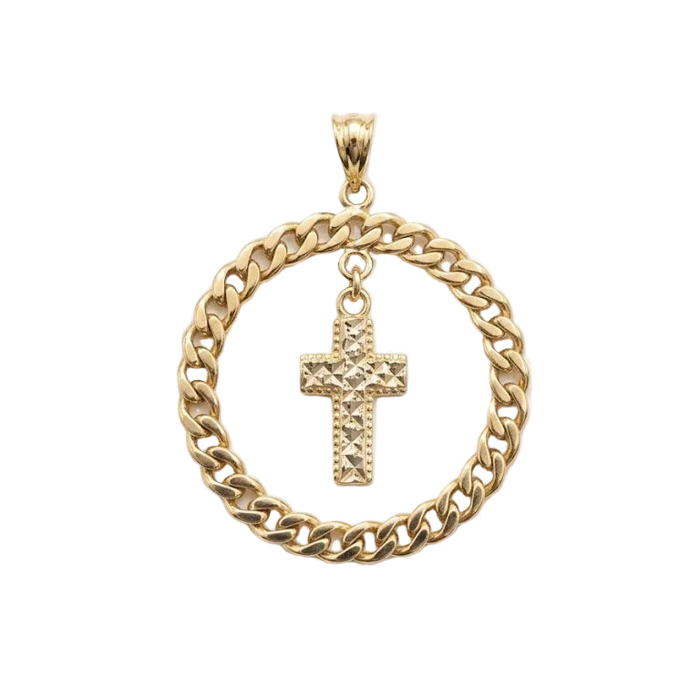 Colgante Círculo de Fe - Colgante Oro 18K