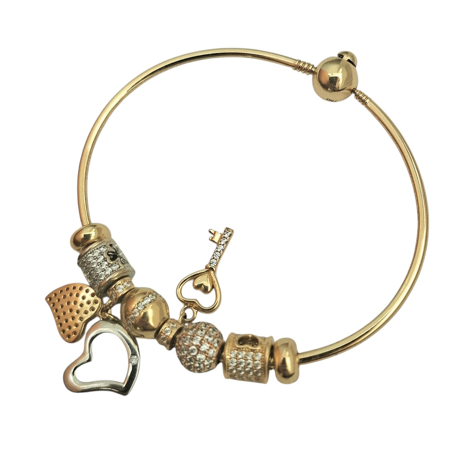 Pulsera Tipo Charms Estilo Romántico