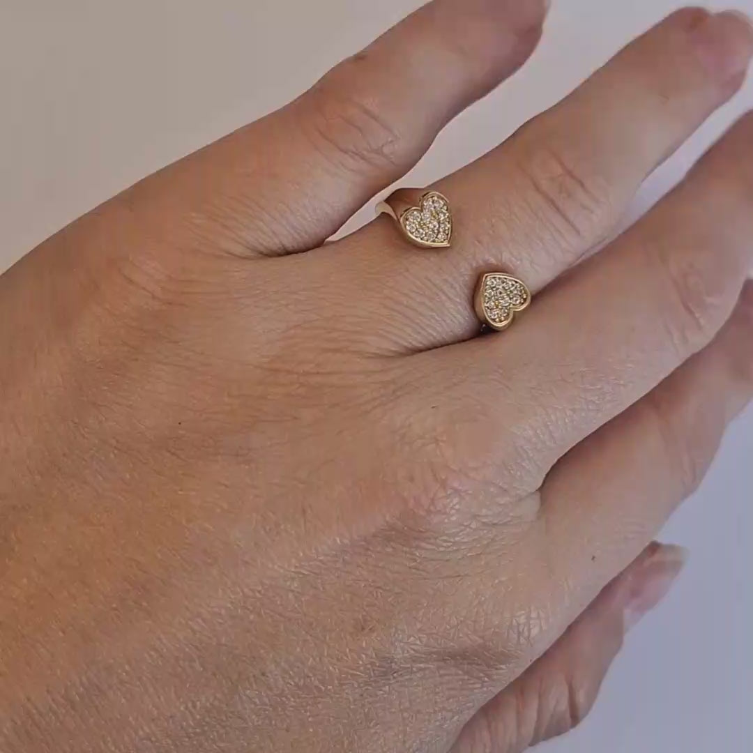 ANILLO DOBLE CORAZON