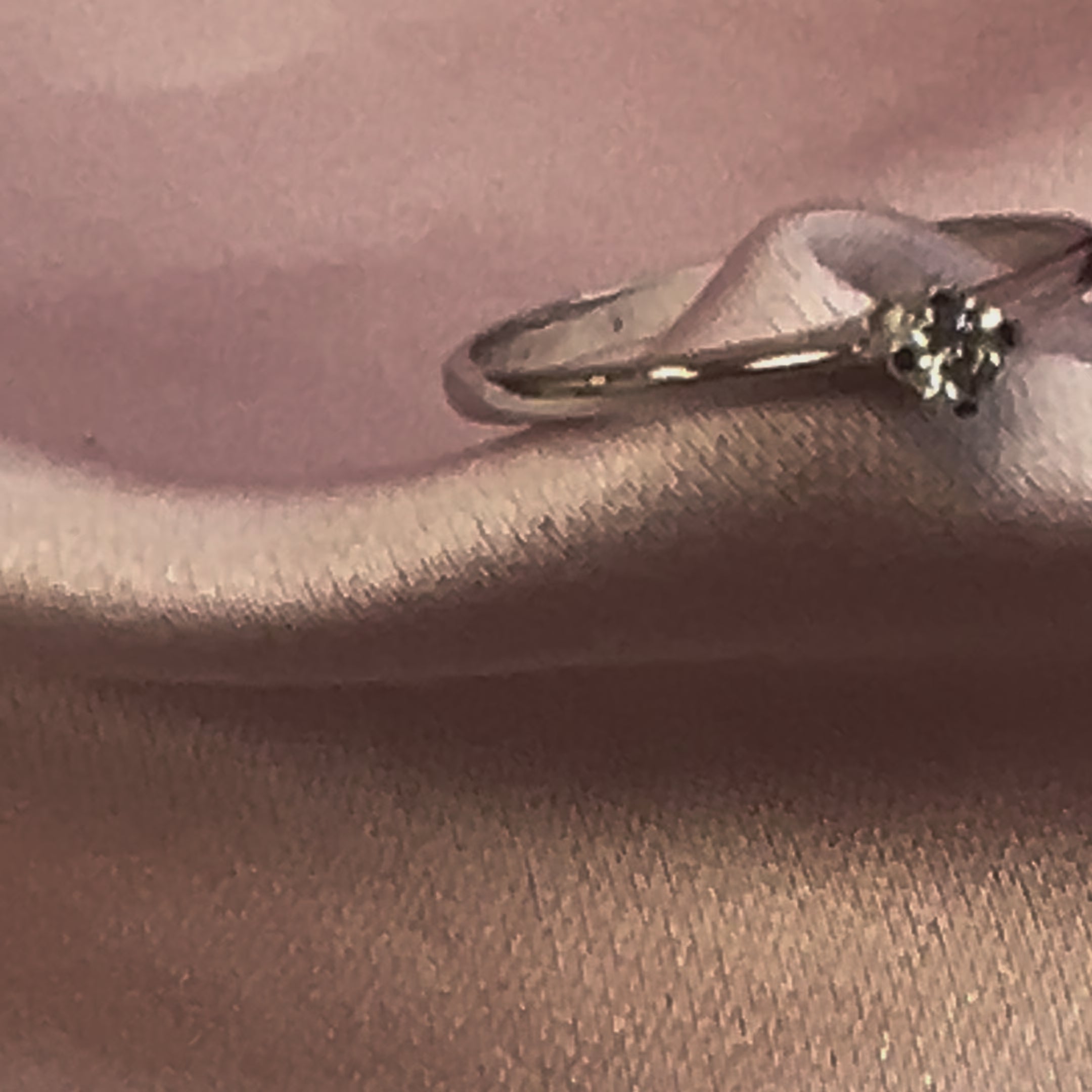 Anillo en oro blanco y diamates - Anillo Oro 18k