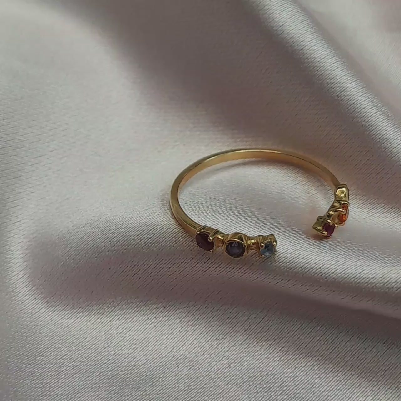 Anillo Oro amarillo y Topacio - Anillo Oro 18k