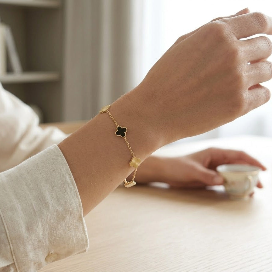 Pulsera Pétalo- Pulsera Oro Italiano 18k