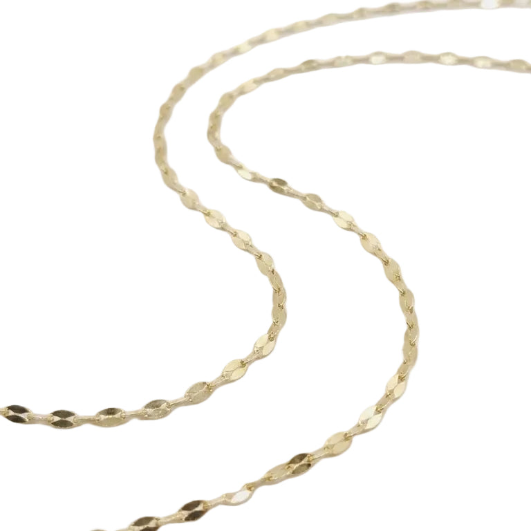 Cadena Lentejuela - Cadena Oro 18k