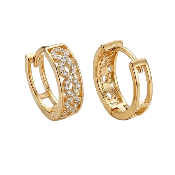 Aros Argollas Aurelia Infinito - Aros Oro 18k