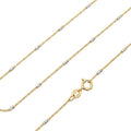 Cadena Forzatina con Barras Diamantadas - Cadena Oro 18k
