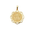 Colgante escapulario San Benito - Colgante Oro italiano 18k
