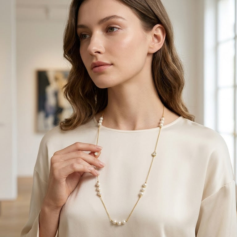 Collar Luz del Alba- Collar Oro 18K