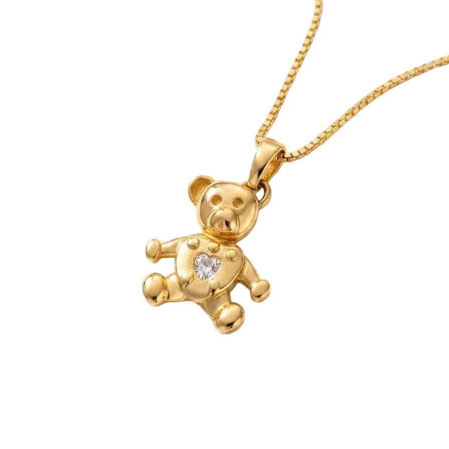Colgante Teddy Blossom - Colgante Oro 18k