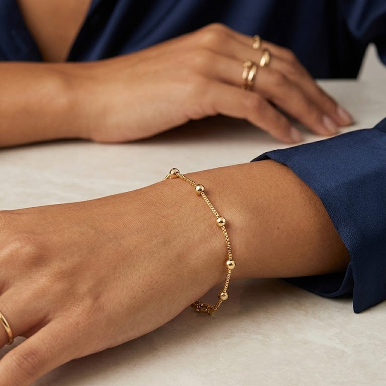 Pulsera Órbita - Pulsera Oro 18k