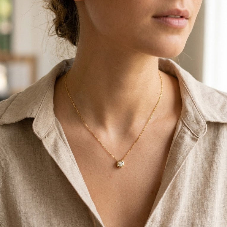 Collar Punto de Luz Aura - Collar Plata 925