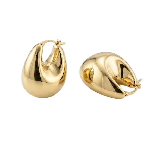 Aros Argolla Aurum Drop - Aros Oro 18K