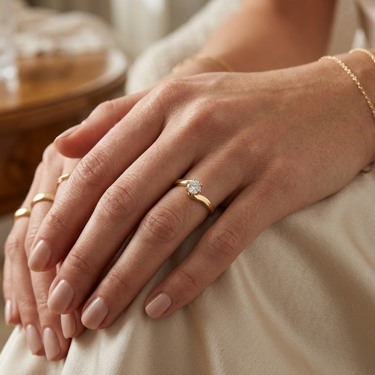 Anillo Aura - Anillo oro 18k