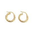 Aros Argollas Escarcha - Aros Oro 18k