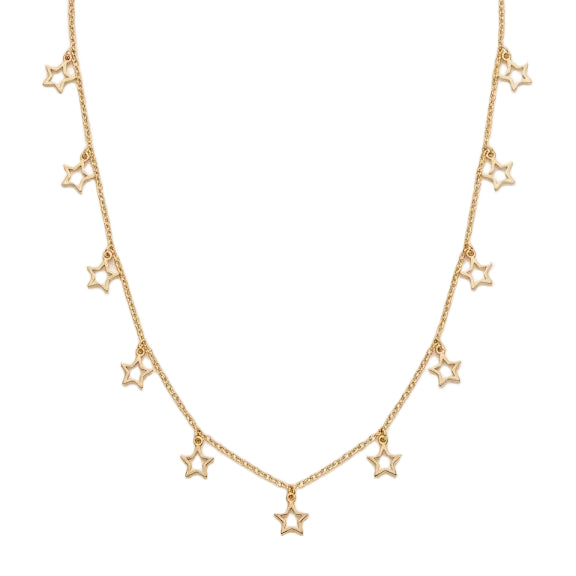 Collar Lluvia de Estrellas - Collar Oro 18k