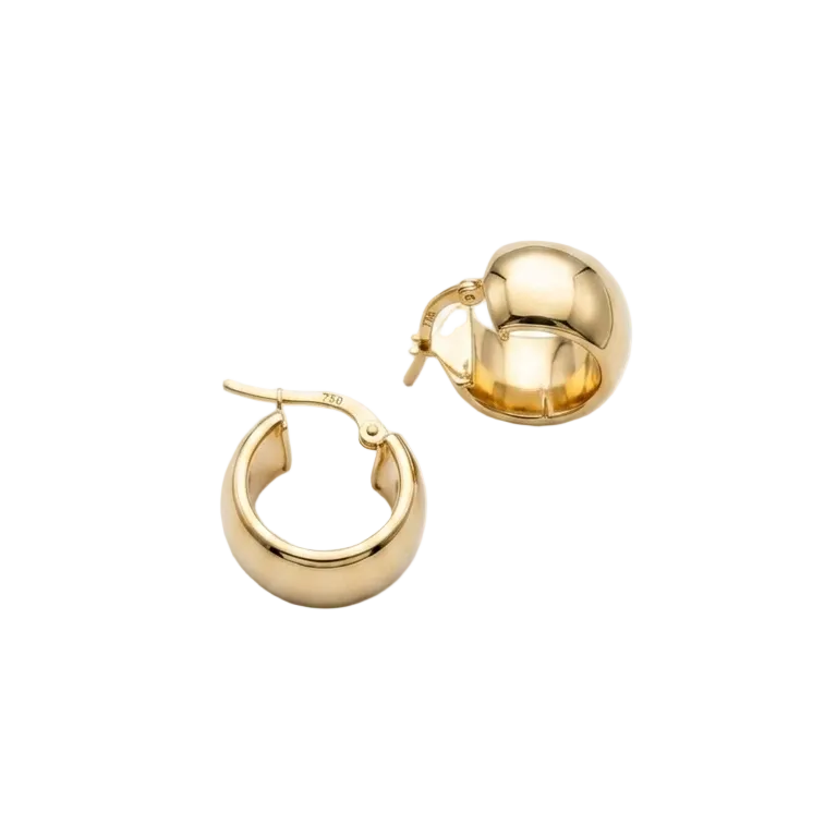 Aros Argollas Bombé - Aros Oro 18k