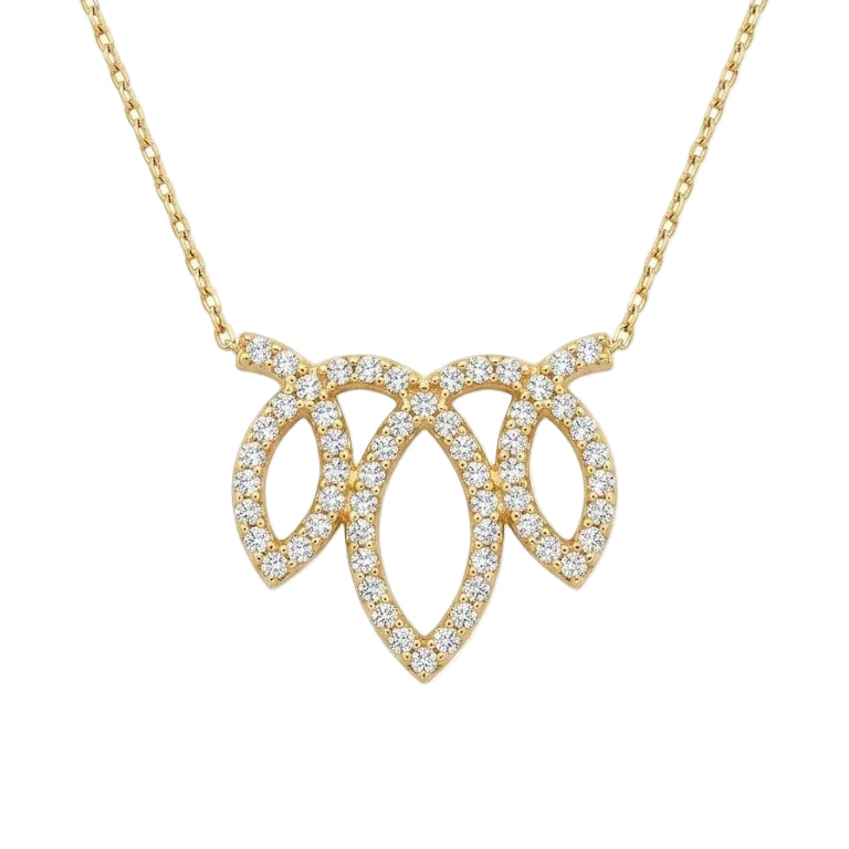 Collar Pétalos de Luz - Collar Oro 18K