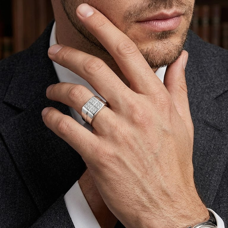 Anillo Mosaico Four - Anillo Oro 18K