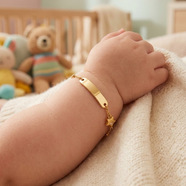 Pulsera Piocha Baby Star - Pulsera Oro italiano 18K