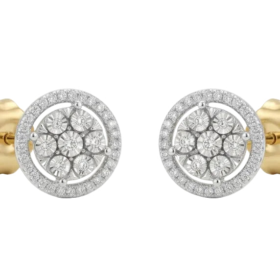 Aros Flor de Luz - Aros Oro 18K