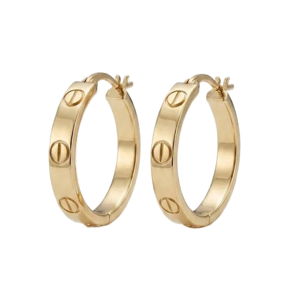 Aros Argollas Amor Eterno - Aros Oro 18k