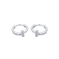 Aros Argollas Minimal T - Aros plata 925