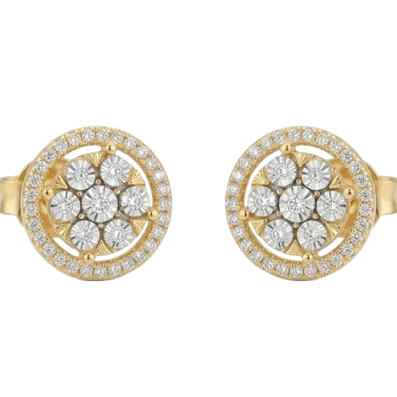 Aros Flor de Luz - Aros Oro 18K
