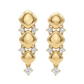 Aros Rombo Puffy - Aros Oro