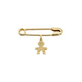 Colgante Alfiler de bebé "Primeros Pasos" - Colgante Oro 18K
