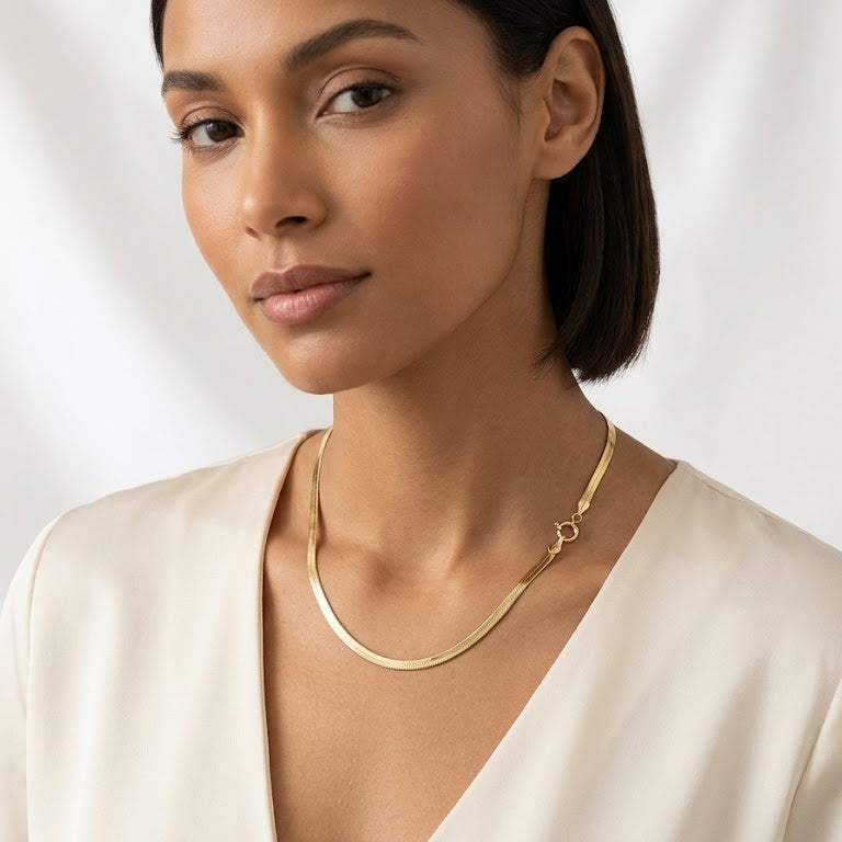 Collar Malla Cleopatra - Collar Oro 18K