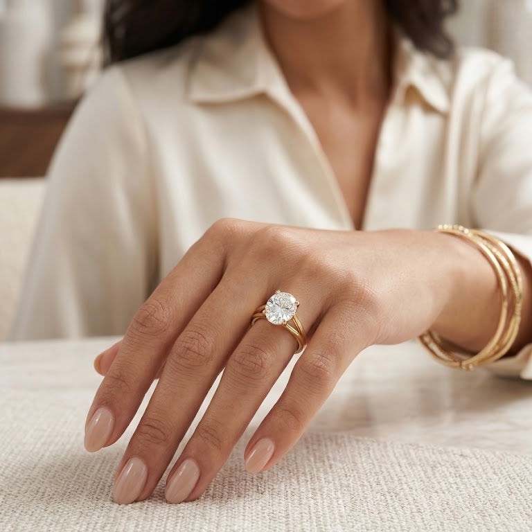 Anillo Nerea - Anillo Oro 18k