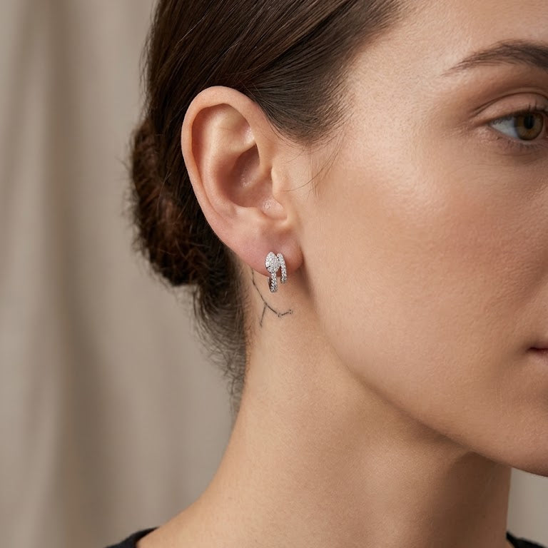 Aros argollas de serpiente - Aros plata 925