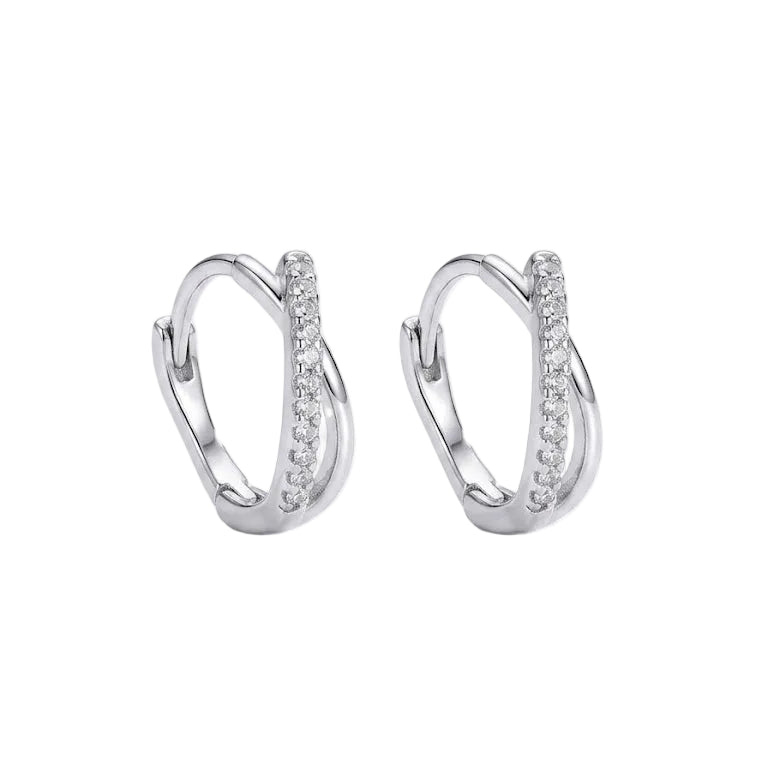Aros Argollas Crossover - Aros plata 925