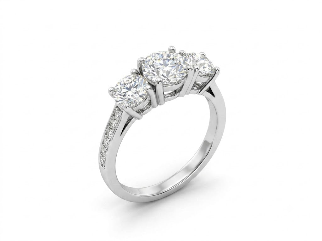 Anillo Tres Destellos - Oro 18k